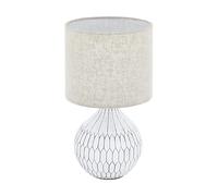 Lampe à poser BE3 E27 1X40W en céramique blanc D200mm