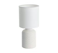 Lampe à poser BELLARIVA E14 1X40W en céramique blanc crème D150mm