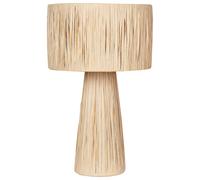 Beliani Lampe à poser Boho Raphia Beige Welmel
