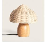 Lampe à Poser Bois et Rotin Karava Naturel