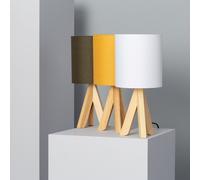Lampe À Poser Bois Kanuni Moutarde