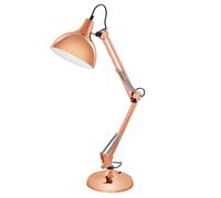 Lampe à poser BORGILLIO E27 1X40W en acier cuivre 400x190x710mm