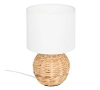 Atmosphera - Lampe à poser boule Sand - Jacinthe beige - H37 cm