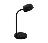 Lampe à poser CABALES LED 4,6W en matière synthétique noir D140mm