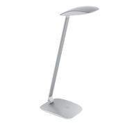 Lampe à poser CAJERO LED 4,8W en matière synthétique argent 150x100x500mm