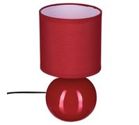 Atmosphera - Lampe céramique Timéo - rouge brillant - H25 cm - Créateur d'intérieur