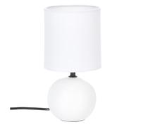 Atmosphera – Lampe à poser Boule – Céramique – 25 cm – Blanc mat