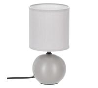Atmosphera - Lampe à poser Boule - Céramique H25 cm - Gris mat