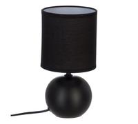 Lampe à Poser Céramique "Boule" 25cm Noir