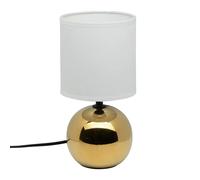 Atmosphera - Lampe à poser céramique Timéo H25 cm Or