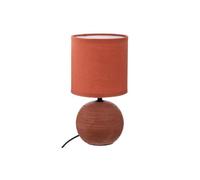 Lampe à Poser Céramique ""Boule"" 25cm Terracotta