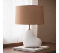 Lampe à Poser Ceramique et Lin Bulga