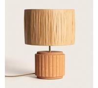 Lampe à Poser Céramique et Raphia Kinney