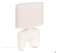 Lampe à poser champignon secteur Gaby blanc H31,5cm - Atmosphera createur d'interieur