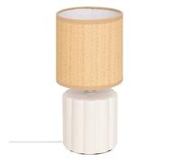 Lampe à poser champignon secteur Tylia blanc H26,5cm - Atmosphera createur d'interieur
