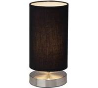 Lampe À Poser Clarie Avec Abat-Jour Textile Noir Noir