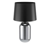 Lampe à poser CUITE E27 1X40W en verre noir transparent D350mm