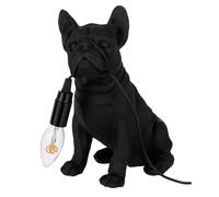 Lampe à Poser Déco "Bulldog" 28cm Noir