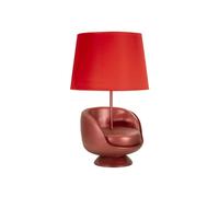 LAMPE DE CHEVET ROUGE MIDCENTURY