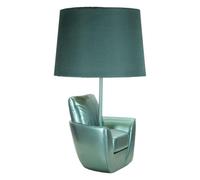 LAMPE DE CHEVET TURQUOISE DU MILIEU DU SIÈCLE