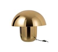 Lampe de table champignon 50 cm en métal doré Doré