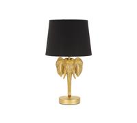 Lampe à Poser Design "Elephant" 43cm Or & Noir