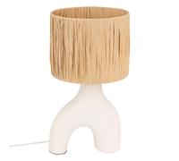 Atmosphera Lampe à poser Tania 47 cm céramique Blanc