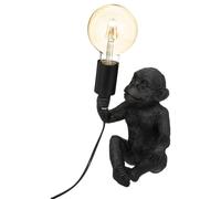 Atmosphera Lampe en résine noir H24-5 cm