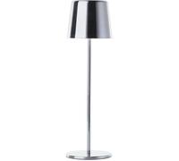 Lampe à poser d'extérieur - BRILLIANT - XAANA - Rechargeable - Chrome - LED - 2W - 160lm - CCT - DIM - USB - IP44