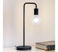 Lampe À Poser Diallo Sans Abat-Jour Noir Mat