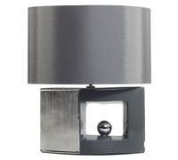 Lampe à Poser E27 Max 60W en Porcelaine Gris et Argenté Base Design à Bille Duer