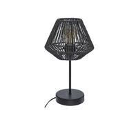 Atmosphera - Lampe à poser effet corde Jily - Noir - Hauteur 34 cm. - Jily Noir G