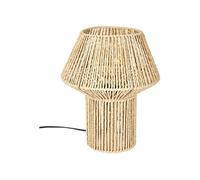 Lampe à Poser Effet Corde Tressée Forme Géométrique - MIREL - ALTOBUY Marron G