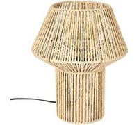 Lampe à Poser Effet Corde Tressée Forme Géométrique - MIREL - ALTOBUY Marron G