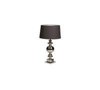 Lampe à poser en aluminium argent, lampe de bureau - Chehoma, Muse - 40x40x72 cm