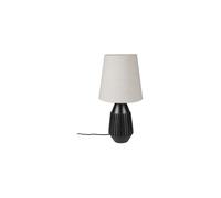 Lampe à poser en aluminium noir, E27, 1 ampoule - White Label, Aysa - 25x25x52 cm