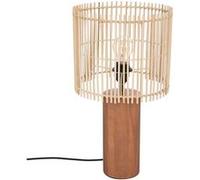 Lampe à poser en bois et bambou Davys Atmosphera Naturel G