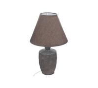 Lampe à poser en céramique "Balvy" - Taupe - D 20 x H 32 cm