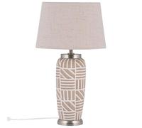 Lampe À Poser En Céramique Beige 48 Cm Traisen Beige