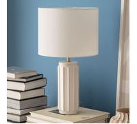 TechBrey Lampe à Poser en Céramique Corbusier Blanc Blanc G