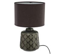 Lampe à Poser en Céramique ""Ilou"" 35cm Gris