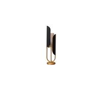 Lampe à poser en fer noir et or, lampe de bureau, moderne - Chehoma, Moderna - 17x16x56 cm