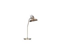 Lampe à poser en laiton marron, E14, 1 ampoule, lampe de bureau, spot - House Doctor, Desk - 18x18x51 cm
