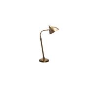 Lampe à poser en laiton or, E27, 1 ampoule, lampe de bureau - Chehoma, Emera - 19x35x71 cm