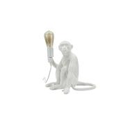 Lampe à Poser Design "Monkey" 33cm Blanc
