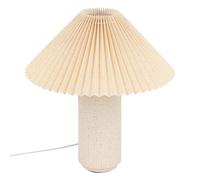 Lampe à poser Talya porcelaine beige H38cm - Atmosphera createur d'interieur
