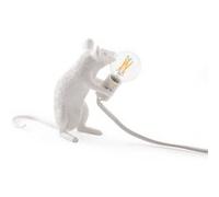 Lampe à poser en résine Seletti Souris assis Blanc 5 x 15 x 12,5 cm Blanc G