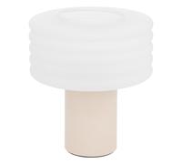 Atmosphera Lampe à poser Asti en verre Hauteur 36 cm Argile