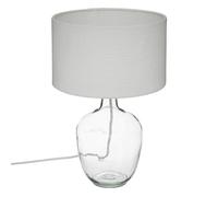 Lampe en coton H43,5cm blanc - Atmosphera createur d'interieur