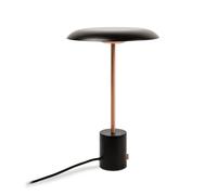 Faro Barcelona Lampe de table HOSHI 28388 noire et cuivre brossé